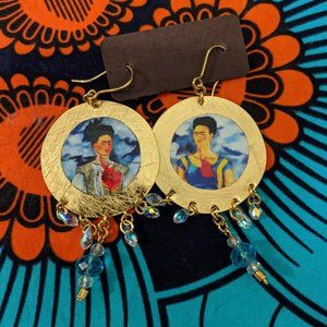 Tejon Rojo Handmade Frida Kahlo Earrings